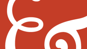White Poets & Writers ampersand logo on red background