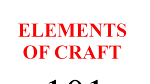 Poetry 101 Elements of Craft