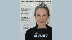 Cover of the Poets & Writers May/June 2026 issue featuring Julia Alvarez