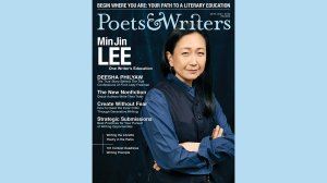 Cover of Poets & Writers Magazine September/October 2026 issue featuring writer Min Jin Lee